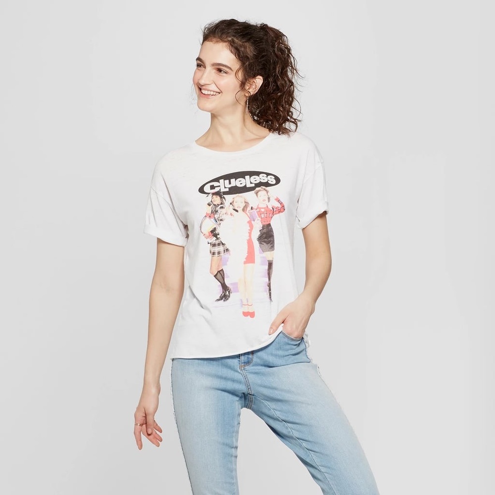 🌿 Clueless | White Graphic Tee